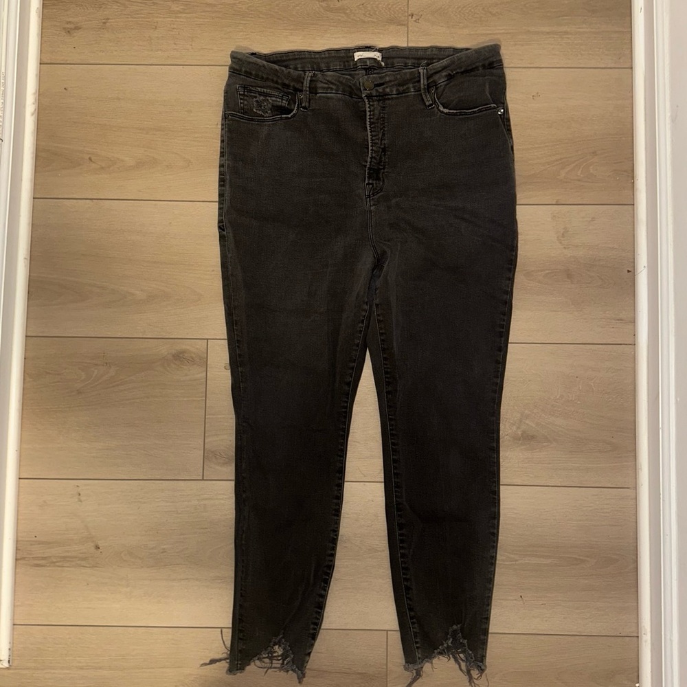 Good American Women's Distressed Jeans, Size 18